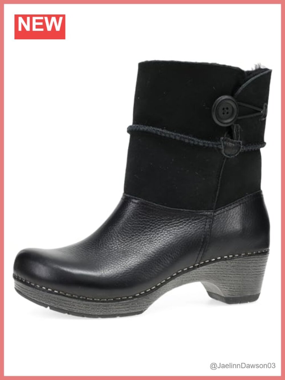 Dansko Lilith Slip-On Leather Ankle Bootie Water Resistant